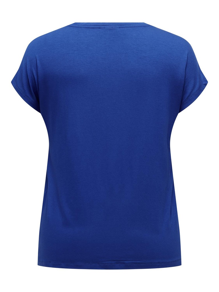 CARMAKOMA CARLOUISA CAPSLEEVE MIX TEE JRS bleu