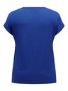 CARMAKOMA CARLOUISA CAPSLEEVE MIX TEE JRS bleu