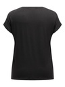 CARMAKOMA CARLOUISA CAPSLEEVE MIX TEE JRS noir