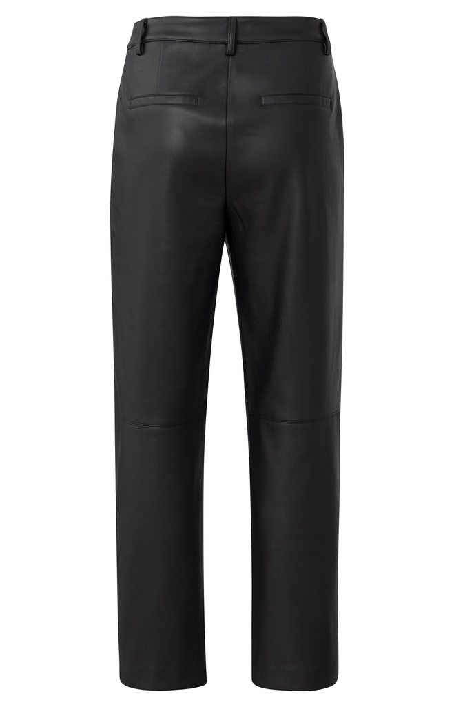 YAYA Pantalon simili cuir noir