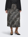 CARMAKOMA CARDOMINA SATIN CALF SKIRT WVN LEOPARD