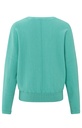 YAYA Pull doux avec col en V manches chauve-souris