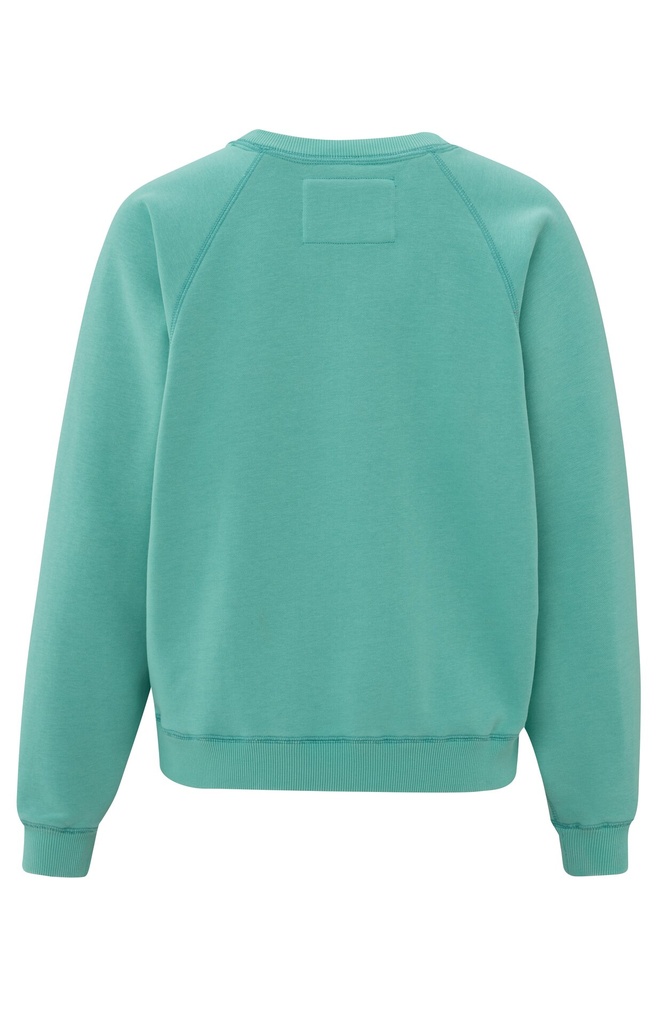 YAYA Sweat col rond pool blue