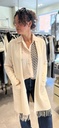 VILAGALLO Gilet beige globo bordado