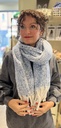 PIECES PCNIMA LONG SCARF BC BLEU