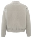 YAYA Knitted bomber jacket with nubuck detail