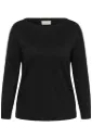KAFFE CURVE KCregitta Boatneck Pullover
