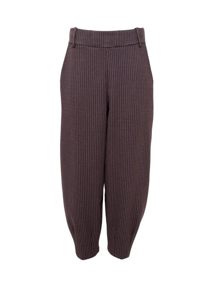 BLACK COLOUR BCTORINO barrel pant coffee (S/M)