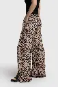 ALIX Woven twill leopard pants