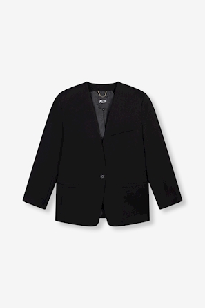 Alix the label Woven Collarless blazer