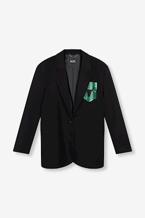 Alix the label Blazer sequin vert