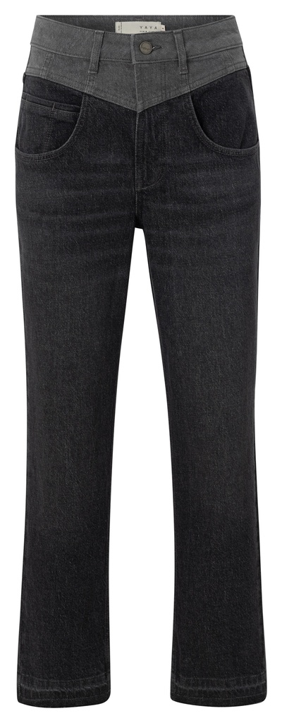 YAYA 2 tone straight denim