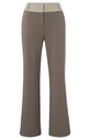 YAYA Jersey wide leg trousers with contrast waitband 