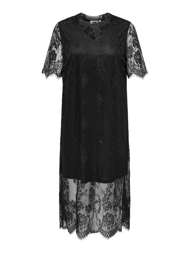 CARMAKOMA  CAREVERLYN 2/4 LACE CALF DRESS WVN