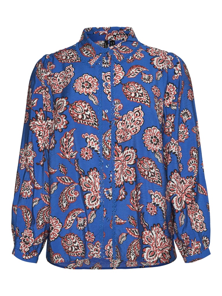 VERO MODA CURVE  VMCJOSIE JOAN LS SHIRT WVN GA CUR