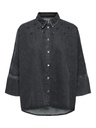 CARMAKOMA CARGRACE 3/4 EMBELLISH DNM SHIRT