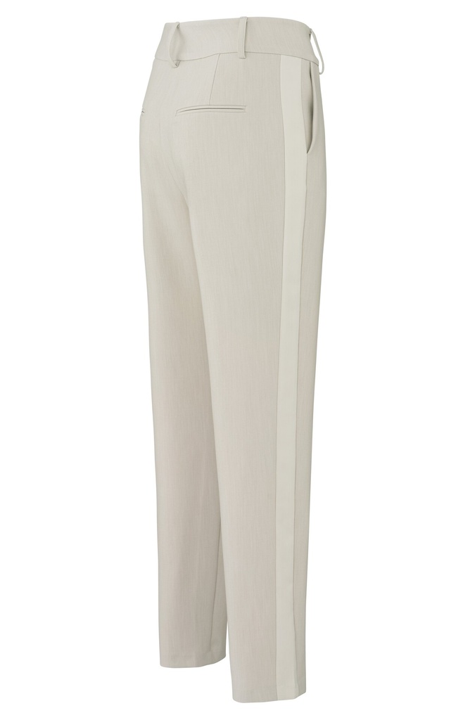 YAYA Pantalon beuge ligne blanche taille haute
