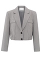 YAYA Blazer court à carreaux