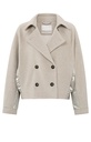YAYA Veste courte à détails matelassés Pumice stone