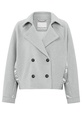 YAYA Veste courte à détails matelassés Medium grey