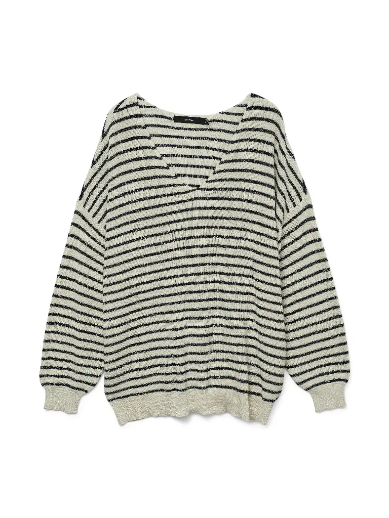 VERO MODA CURVE VMCNEWLEXSUN SHINE LS V-N PUL.CUR