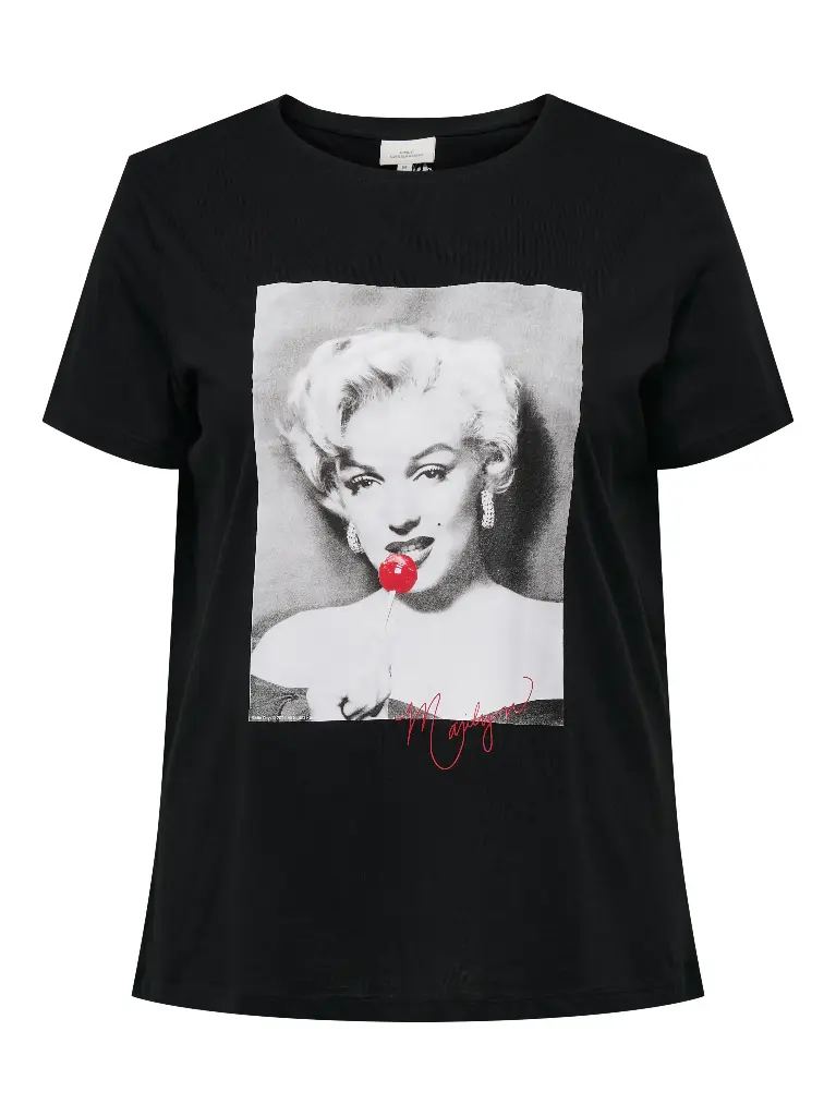CARMAKOMA CARNEWMARILYN SS REG TEE LCS JRS Black