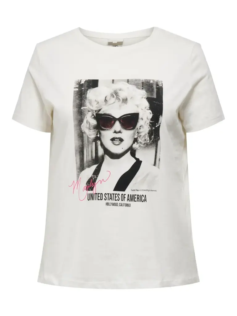 CARMAKOMA CARNEWMARILYN SS REG TEE LCS JRS White