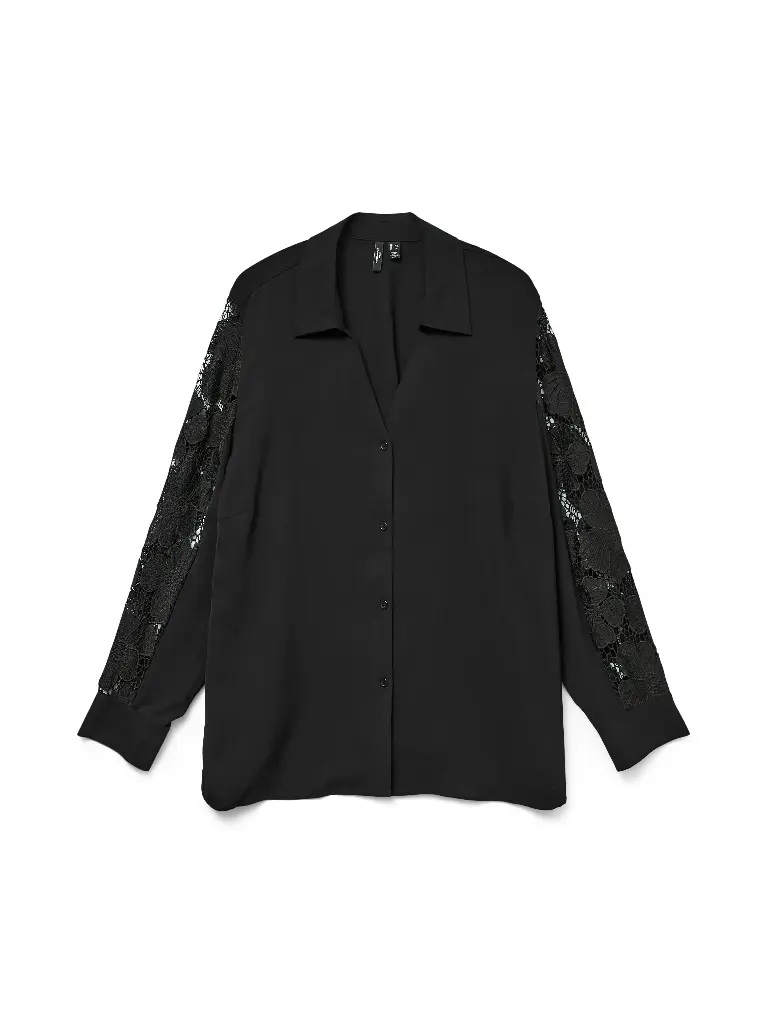 VERO MODA CURVE VMCNANA LS LACE SHIRT WVN GA CUR