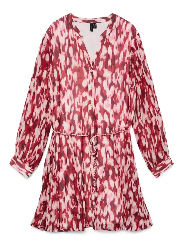 VERO MODA CURVE VMCHOLLY LS SHORT DRESS WVN GA CUR 
