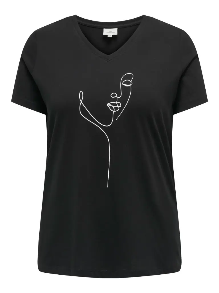CARMAKOMA CARLYDIA LIFE SS V-NECK REG TEE JRS