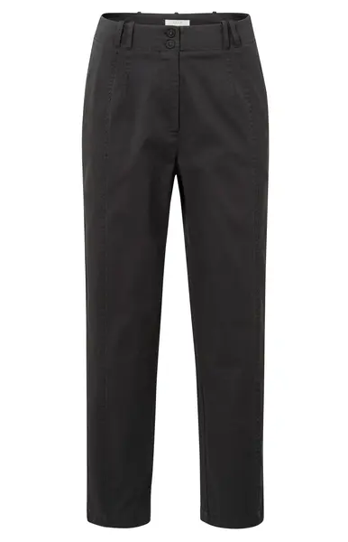 YAYA Pantalon à taille haute en coton tissé  01-301183-503