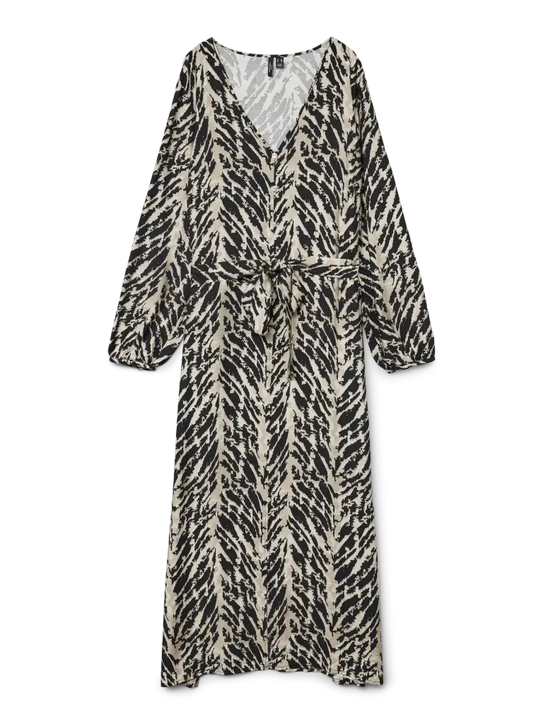 VERO MODA CURVE VMCLUCY LS ANKLE SHIRT DRESS WVN BOO CUR