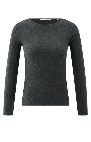 YAYA Haut à manches longues 01-000371-508 Oyster black
