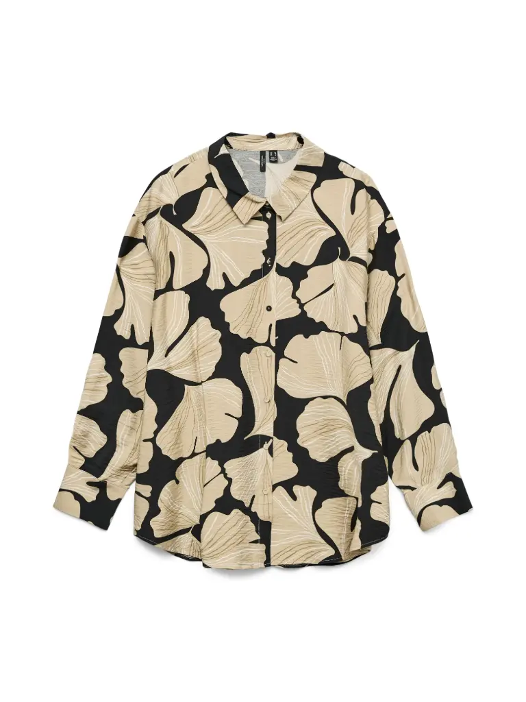VERO MODA CURVE VMCLUCY IBEN LS O/S SHIRT WVN GA CUR