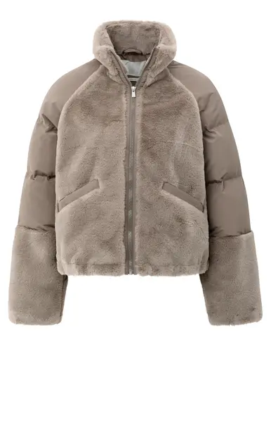 YAYA Veste courte en fausse fourrure 02-001062-509 (34)