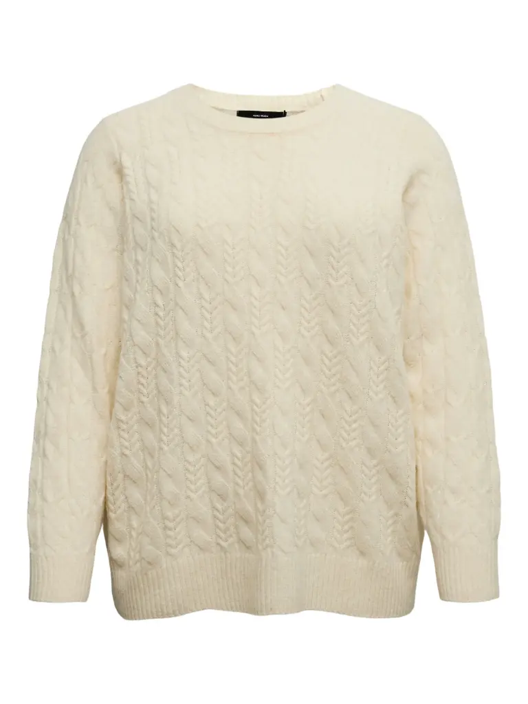 VERO MODA VMCARIES LS O-NECK CABLE PULLOVER BF CUR (S-42/44)