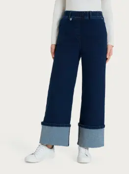 RAGNO SUPER DENIM PANTS PALAZZO WITH POCKETS / PERSIA DO79PA (02)