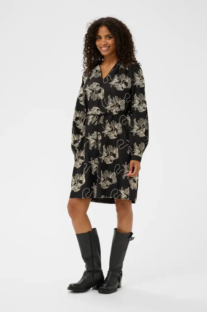 KAFFE KAvinie Dress Black chalk (34)