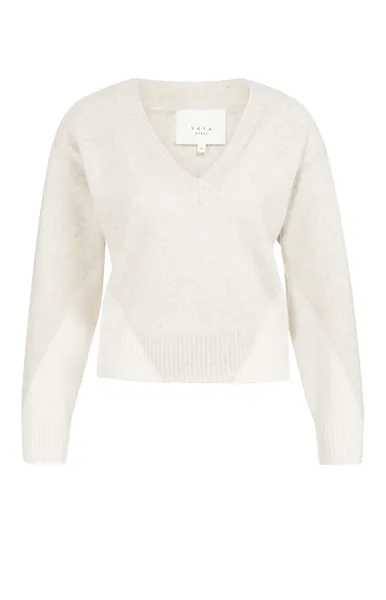 YAYA Pull en maille à col V 01-000544-601 (S)