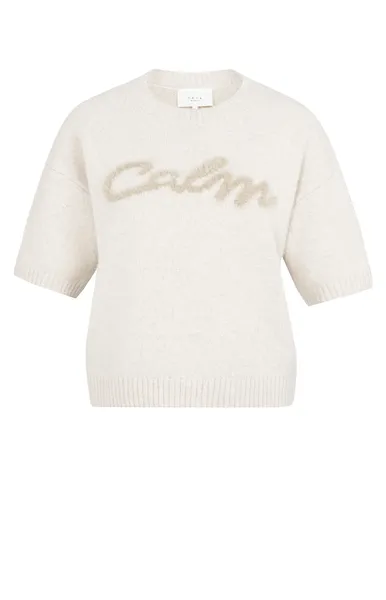 YAYA Pull court avec détail de motif  duveteux 01-000548-601