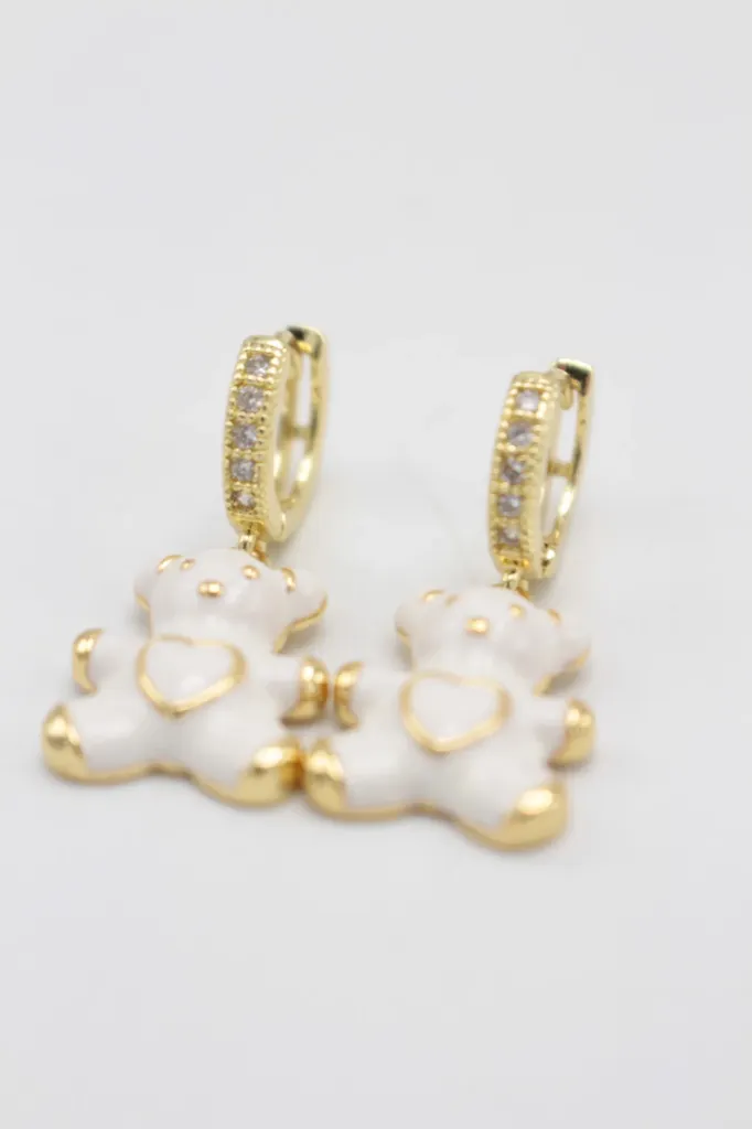 [x12-5-02] LES BLONDINETTES Boucles or ourson blanc