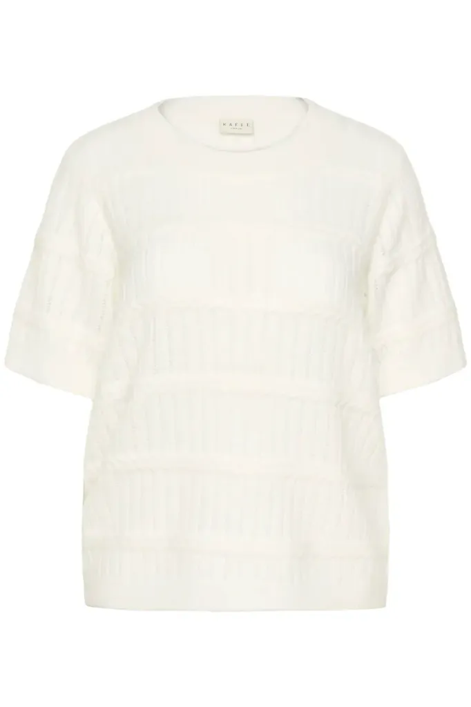 KAFFE CURVE KCminia Pullover blanc (S-42/44)