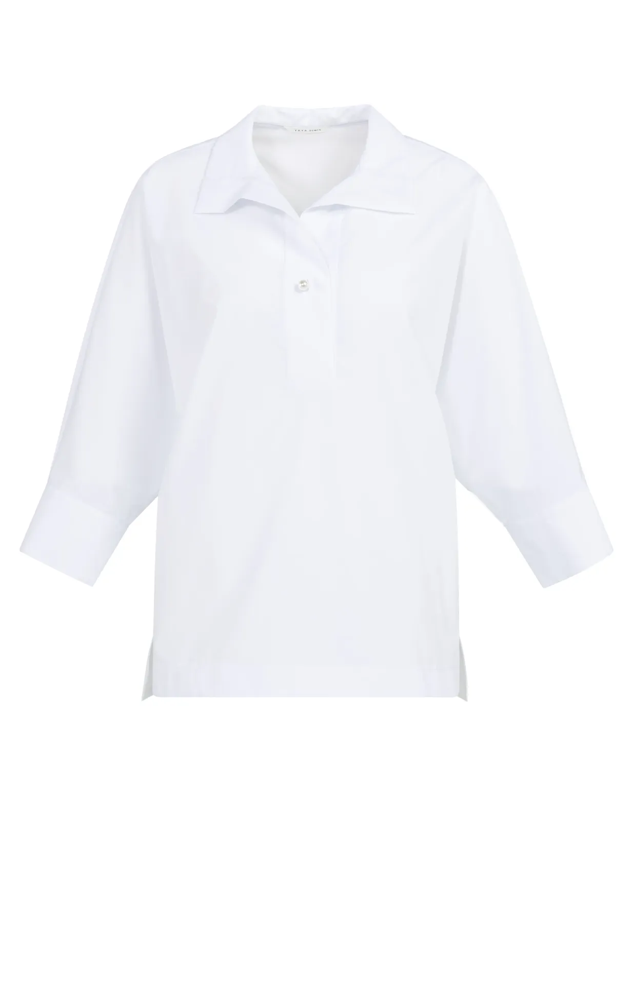 YAYA Blouse popeline col polo 01-701358-603 (36)