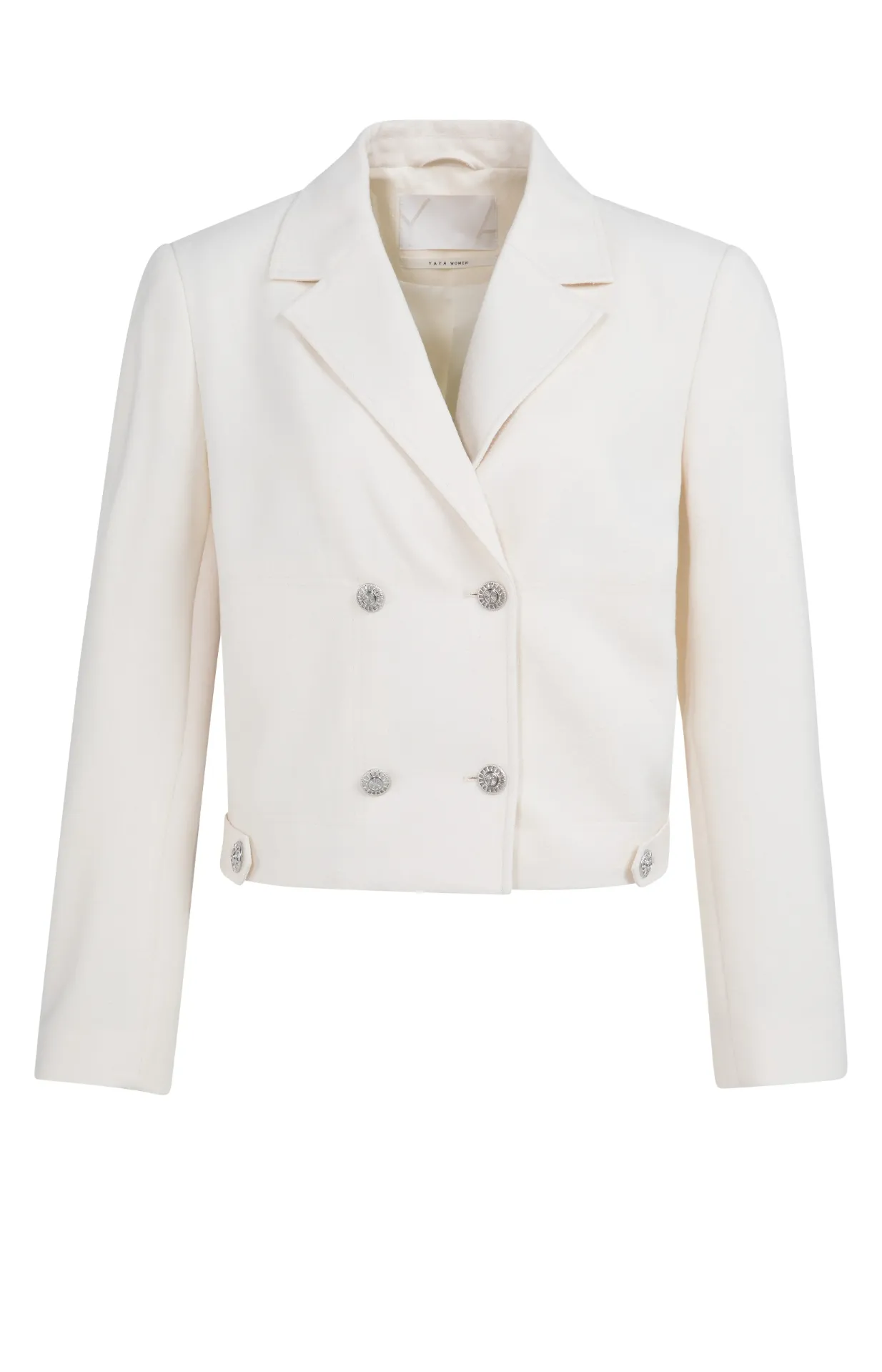 YAYA Veste courte croisée à double boutonnage 02-001074-603 (34)