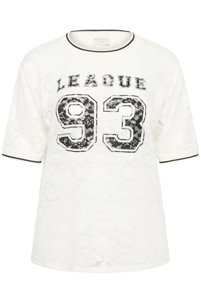 KAFFE CURVE KCbella lace t-shirt (S-42/44)