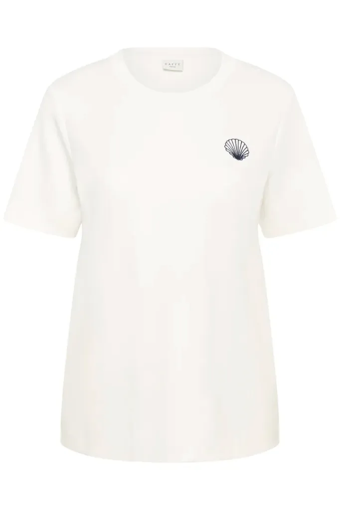 KAFFE CURVE KCannia Embroidery T-Shirt (M-46/48)