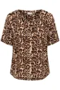 KAFFE CURVE KCami SS Blouse Printed