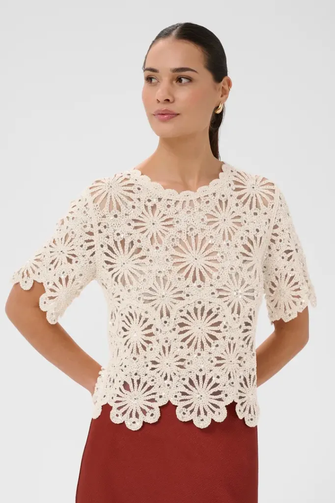 KAFFE KAcallista Sequins knit Top (M/L)