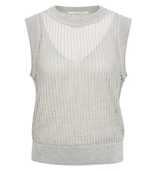 YAYA Haut en maille ajourée avec doublure assortie 01-000600-606