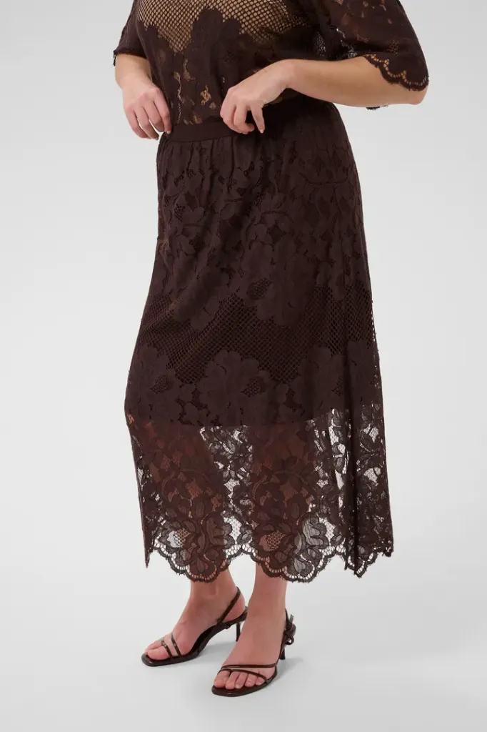 KAFFE CURVE KCcarley Lace Skirt